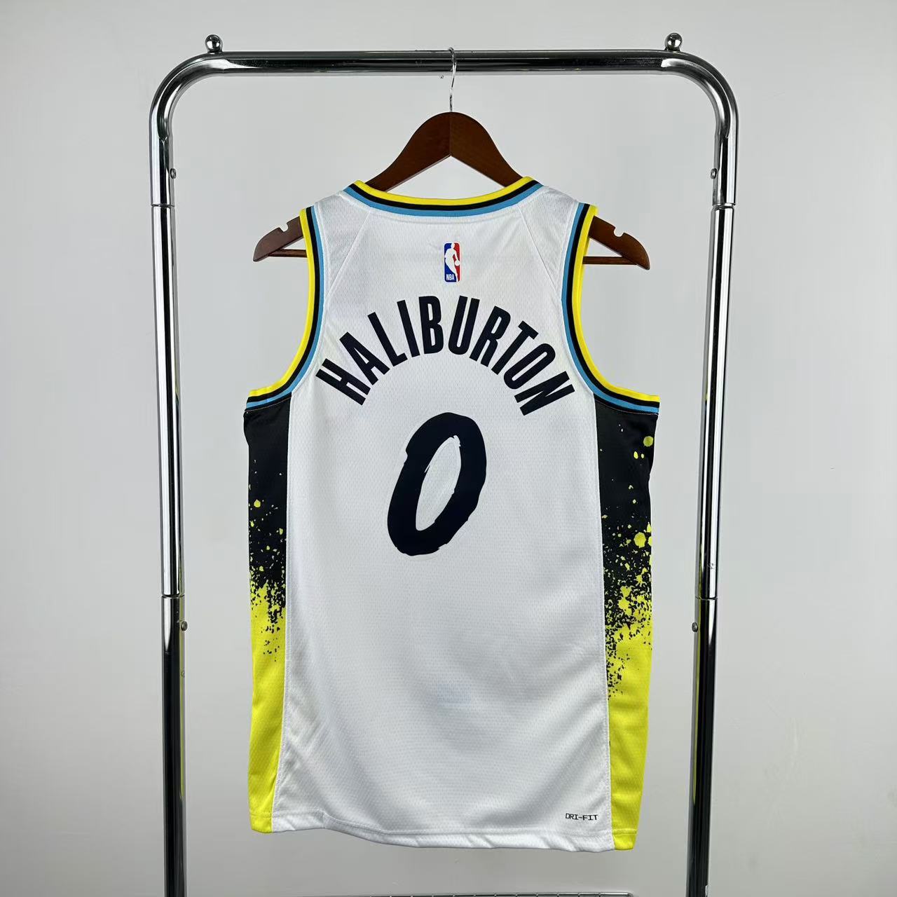 Men Indiana Pacers #0 Haliburton White City Edition Season Nike 2025 NBA Jersey->boston celtics->NBA Jersey